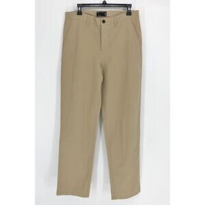 ASOS DESIGN Mens Relaxed Chinos 34x32 Mid Beige High Rise Flat Front Cotton NWOT